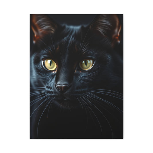 Elite Black Cat Art Vision Wall Art & Canvas Print
