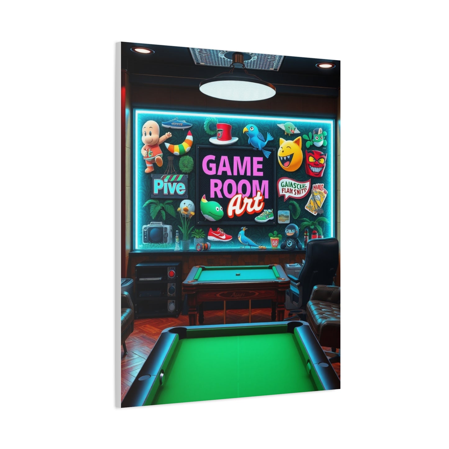 Supreme Game Room Art Collection Wall Art & Canvas Print