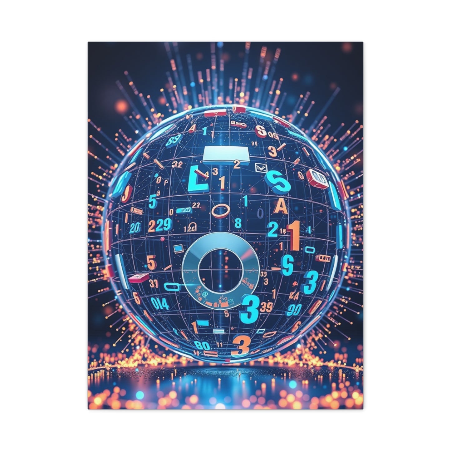 Numbers Art Refined Canvas Wall Art & Canvas Print