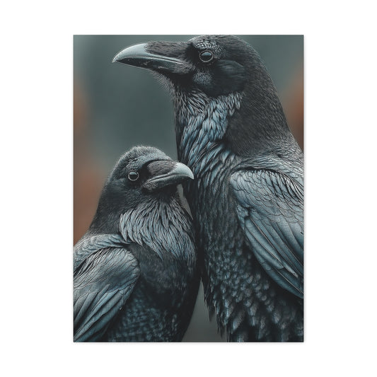 Raven and Crow Portrait – Shadow Companions Wall Art & Canvas Print