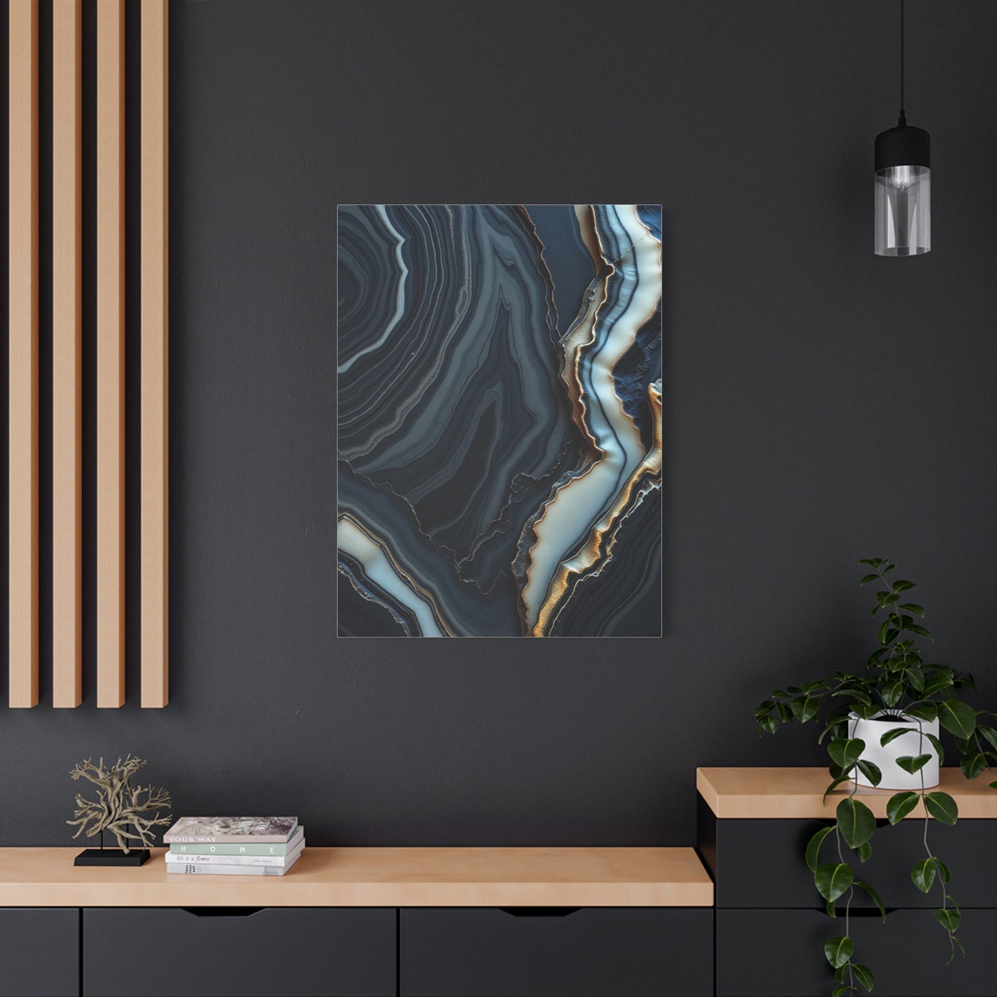 Masterpiece Charcoal, Onyx, and Ivory Art Vision Wall Art & Canvas Print