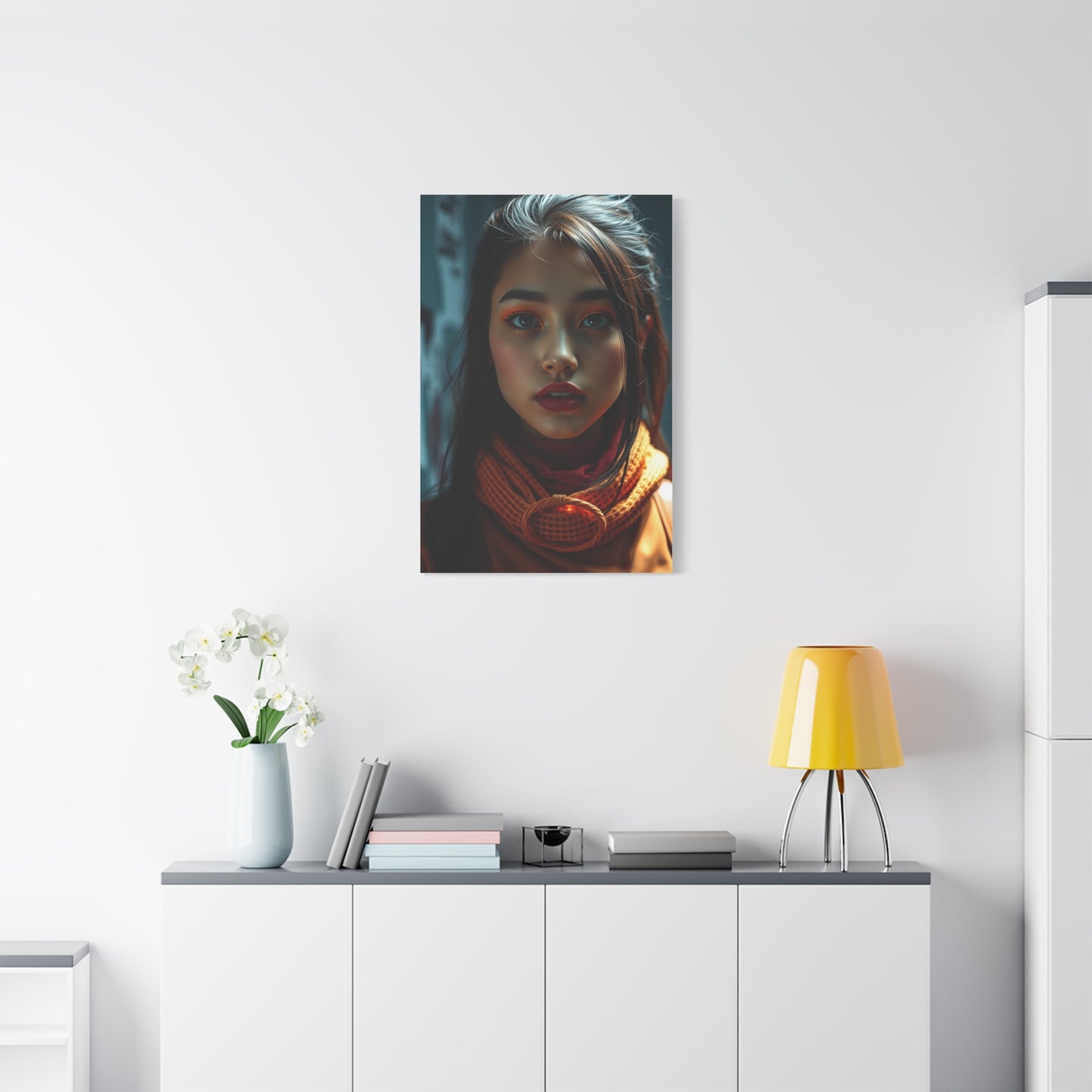 Masterpiece Pop of Orange Art Vision Wall Art & Canvas Print
