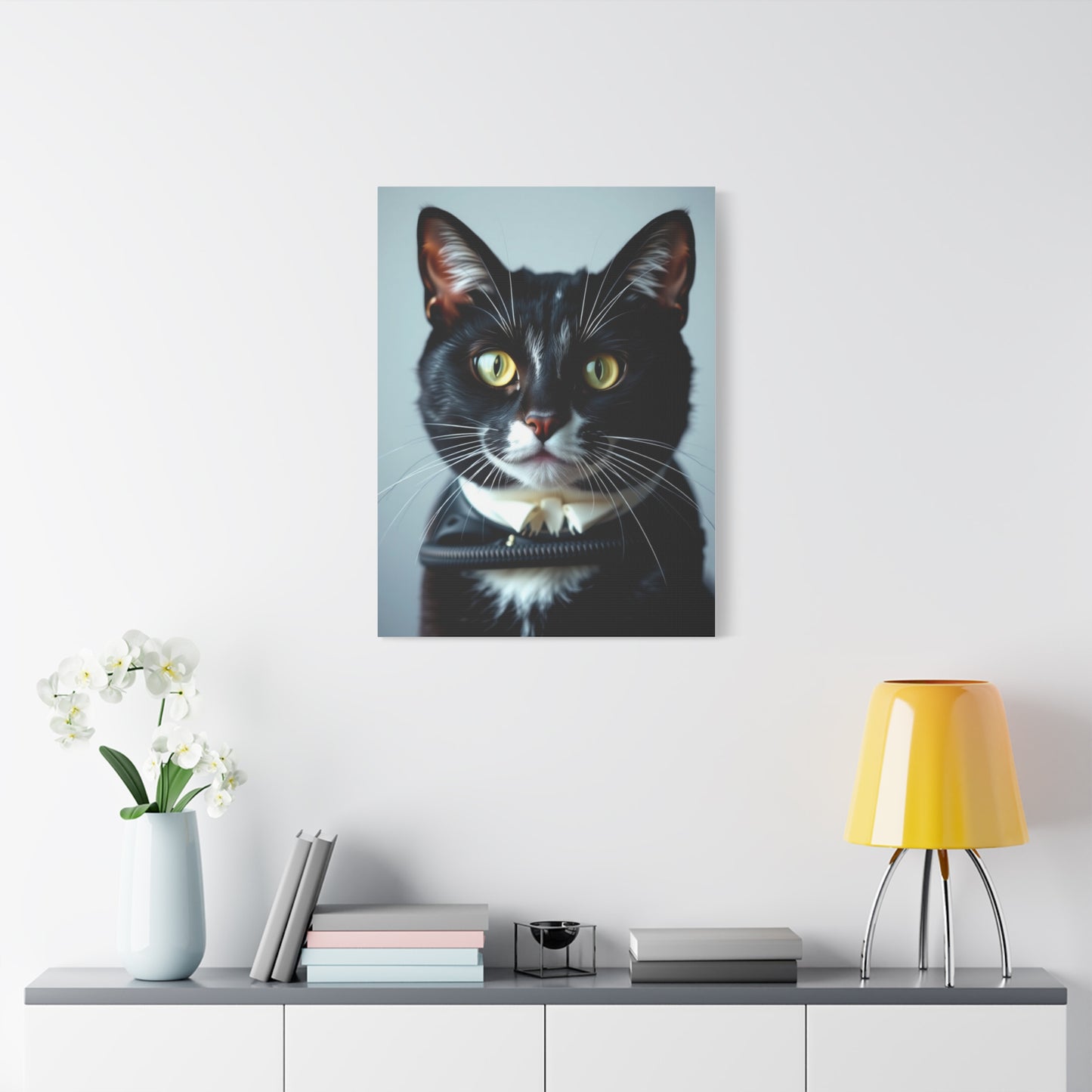 Tuxedo Cat Art Luxury Canvas Wall Art & Canvas Print