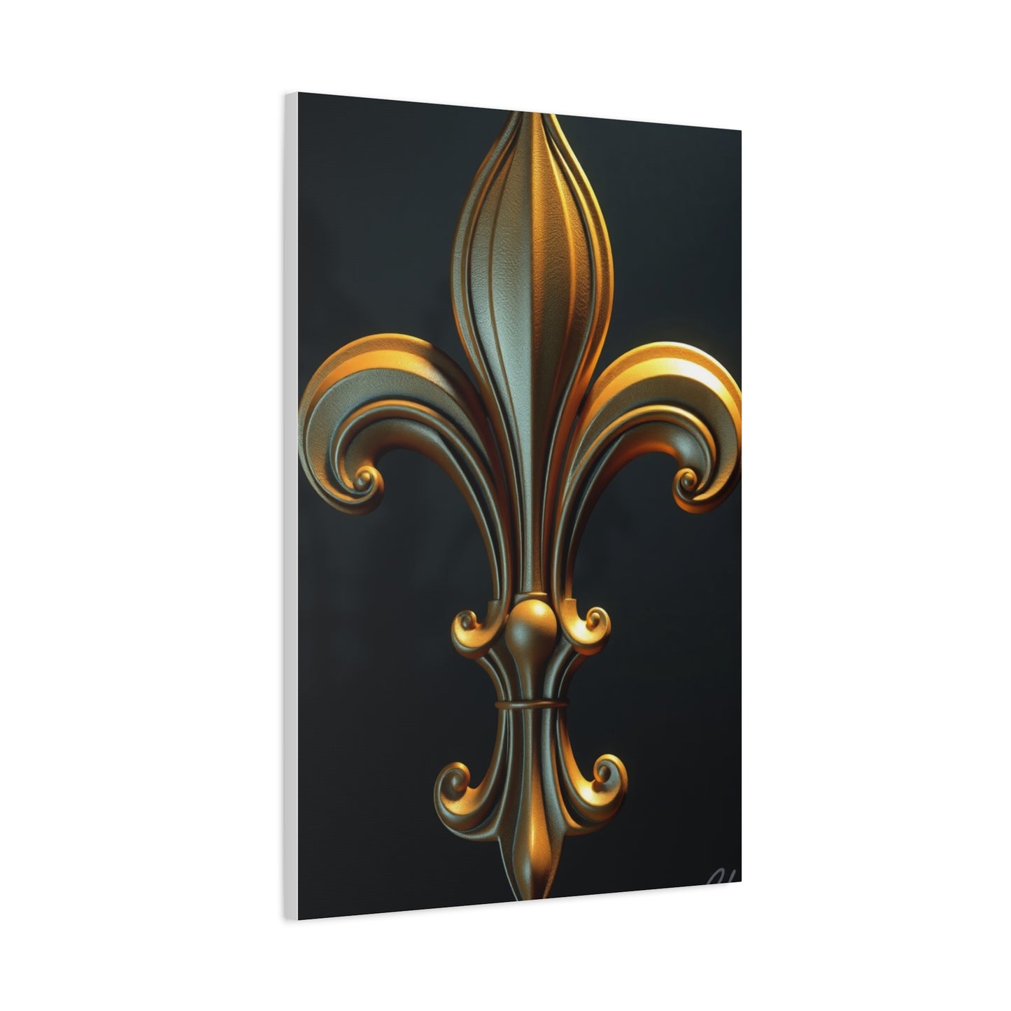 Fleur-de-Lis Art Luxury Canvas Wall Art & Canvas Print