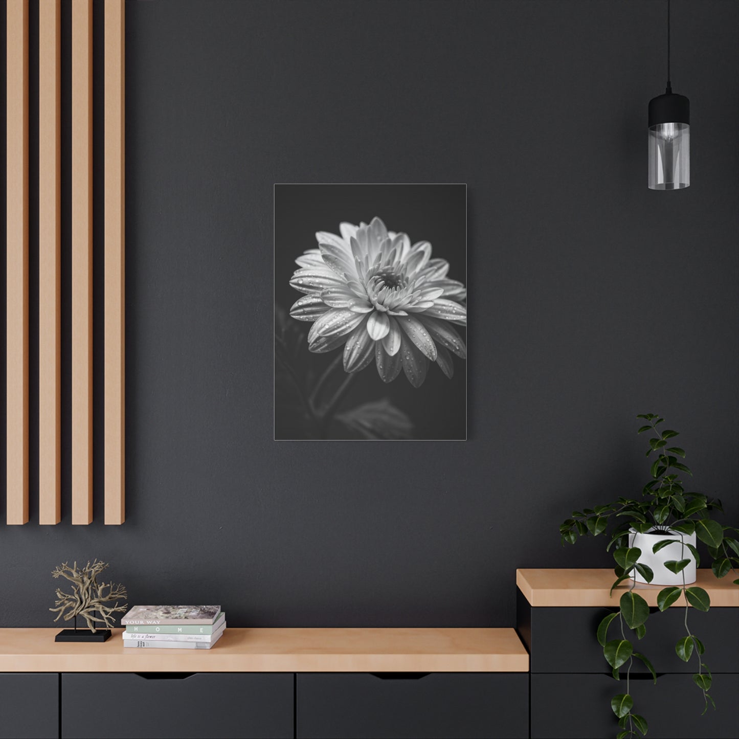 Peony Elegance in Monochrome Wall Art & Canvas Prints