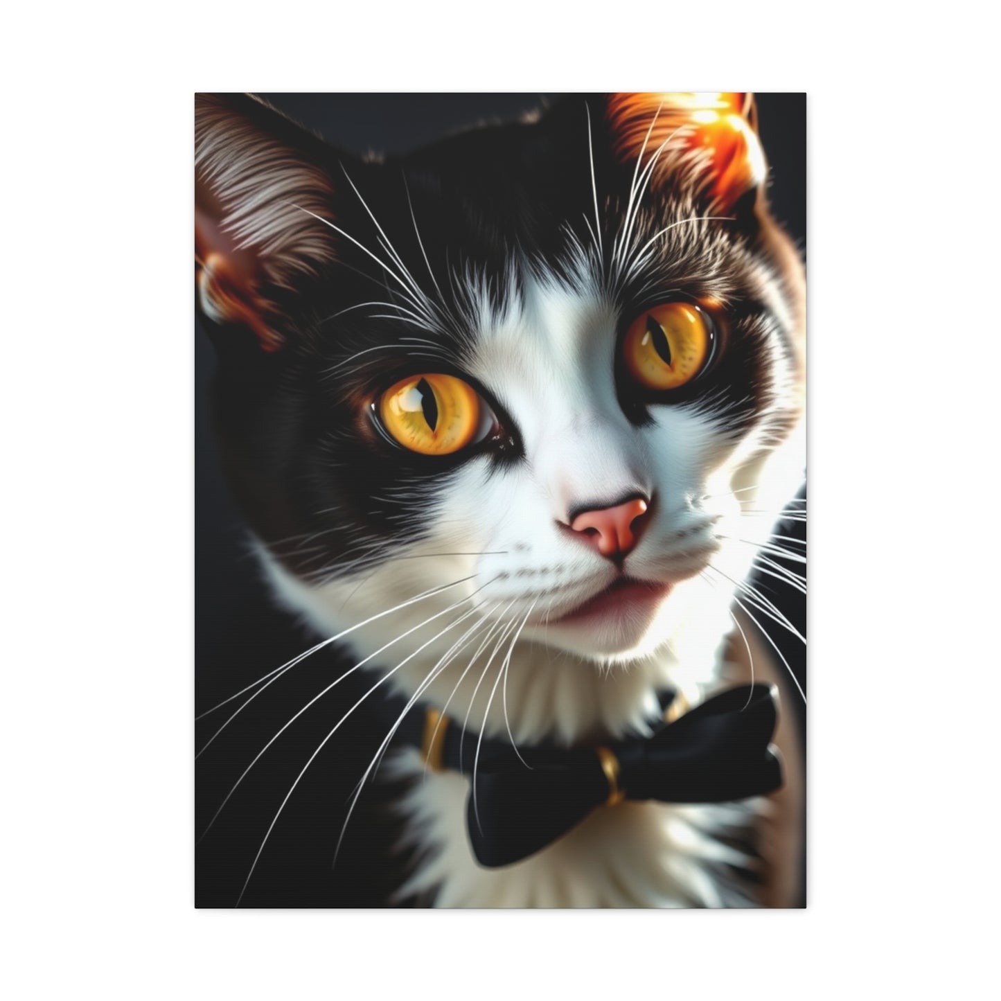 Tuxedo Cat Art Refined Canvas Wall Art & Canvas Print