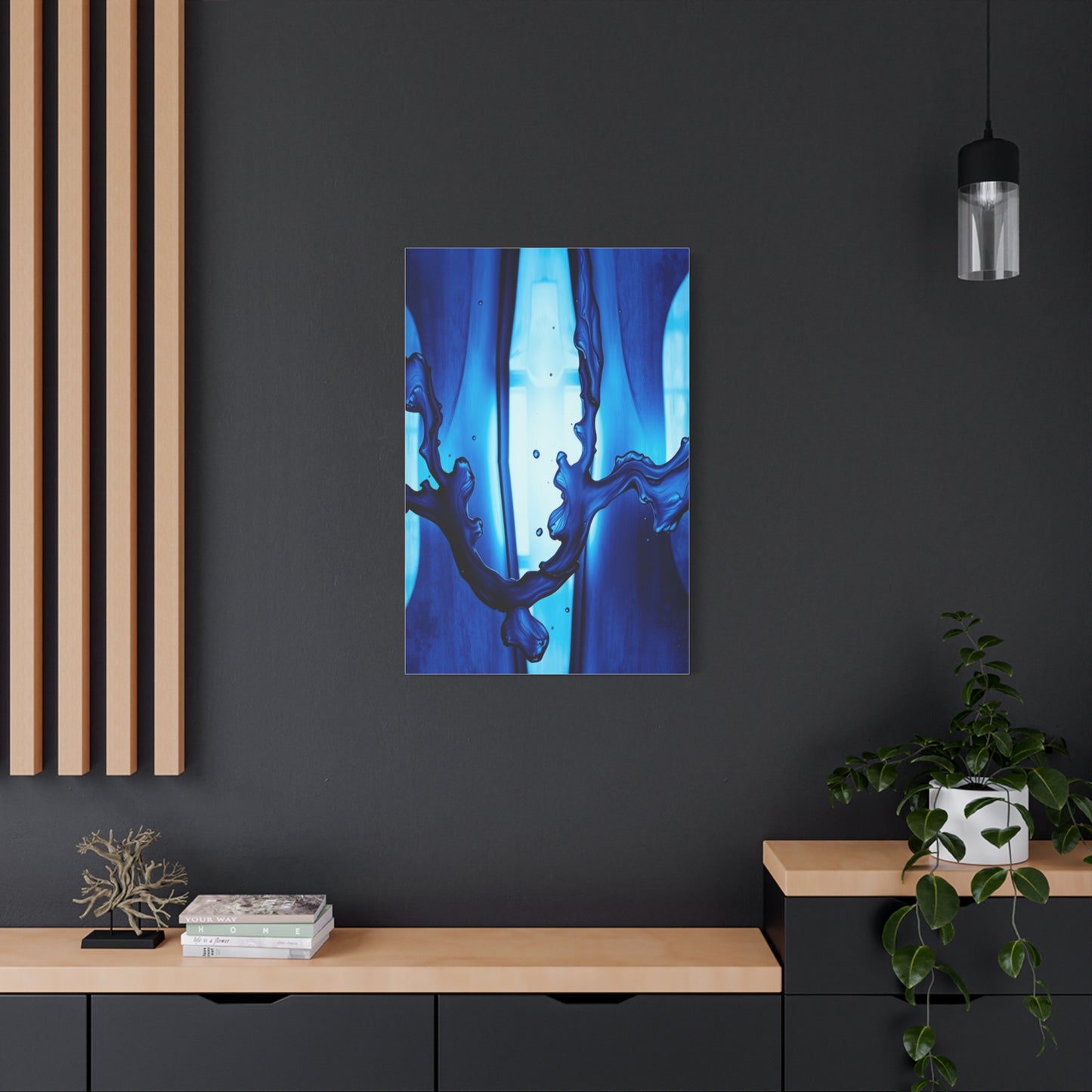 Elite Blue Abstract Art Vision Wall Art & Canvas Print