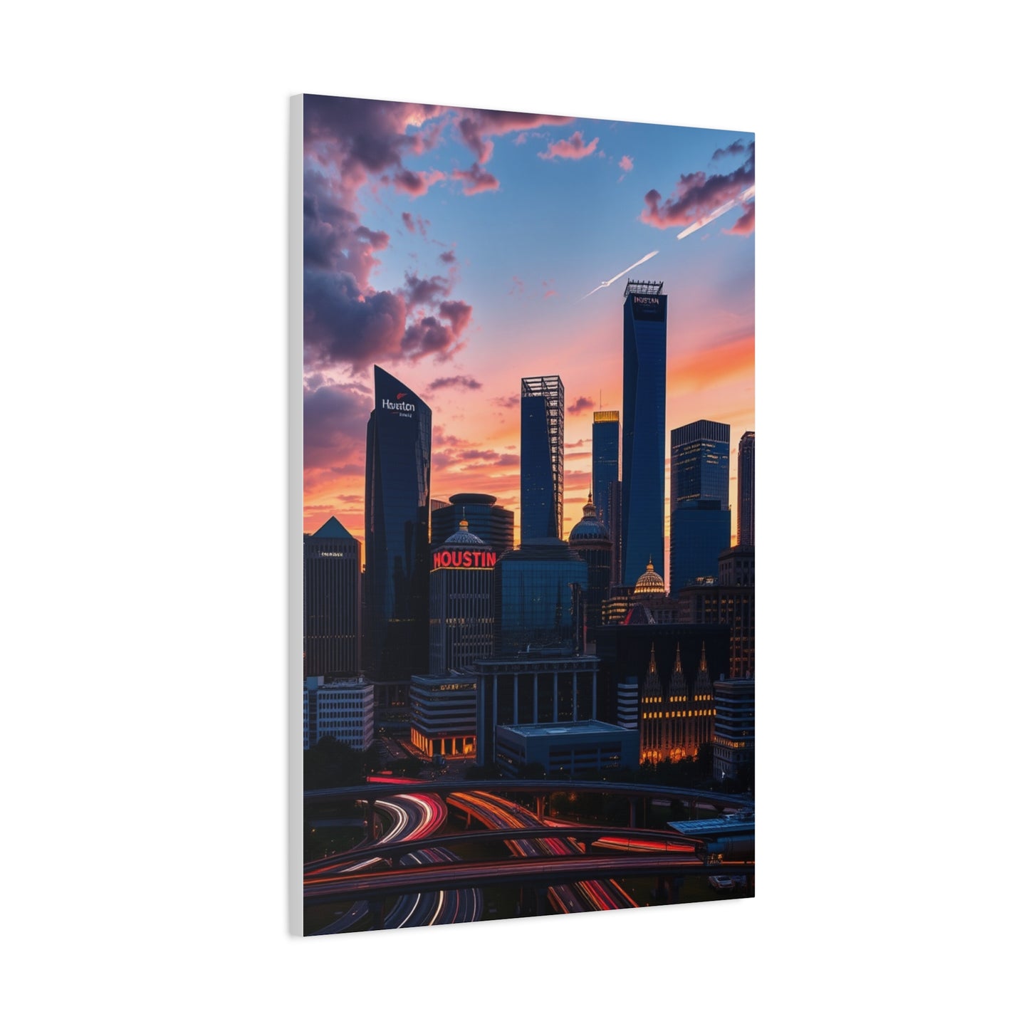 Houston Skylines Art Supreme Gallery Wall Art & Canvas Print