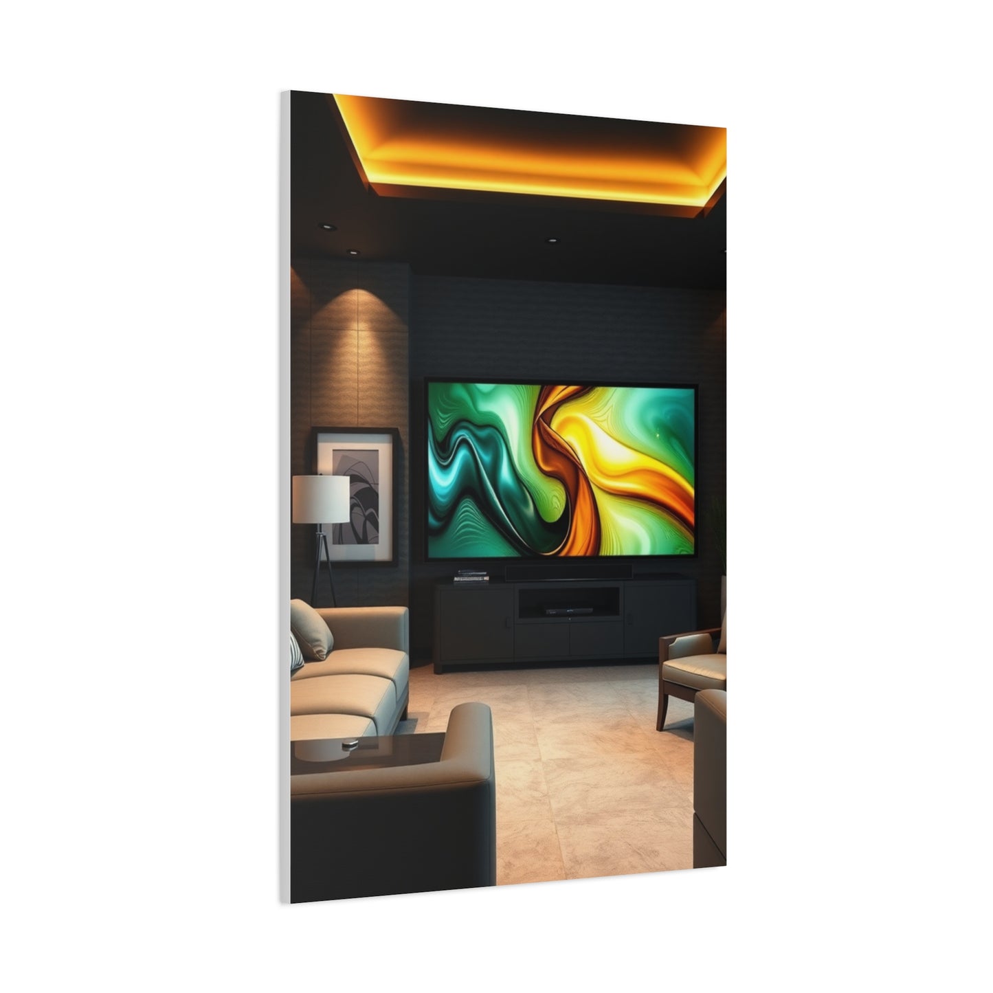Masterpiece Home Theatre Decor Art Vision Wall Art & Canvas Print