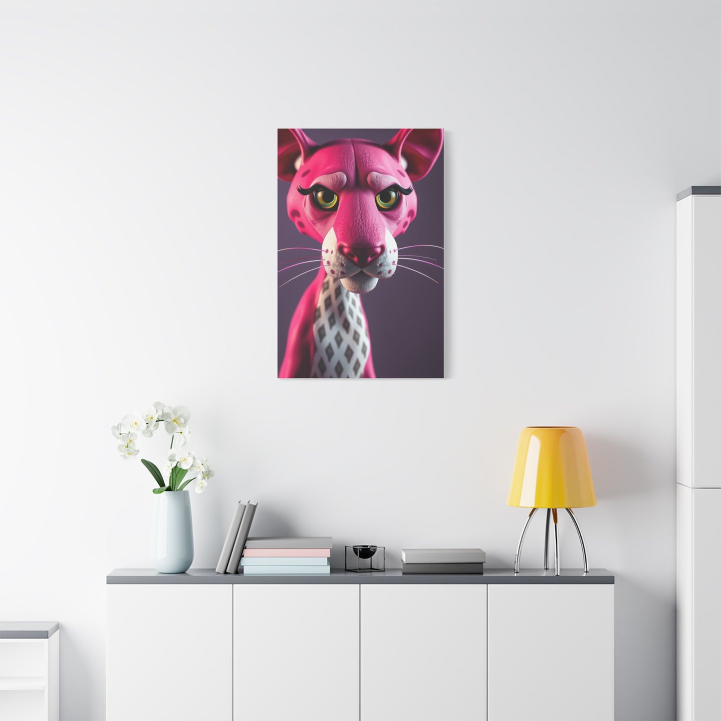 Panther Rose Reverie Wall Art & Canvas Print