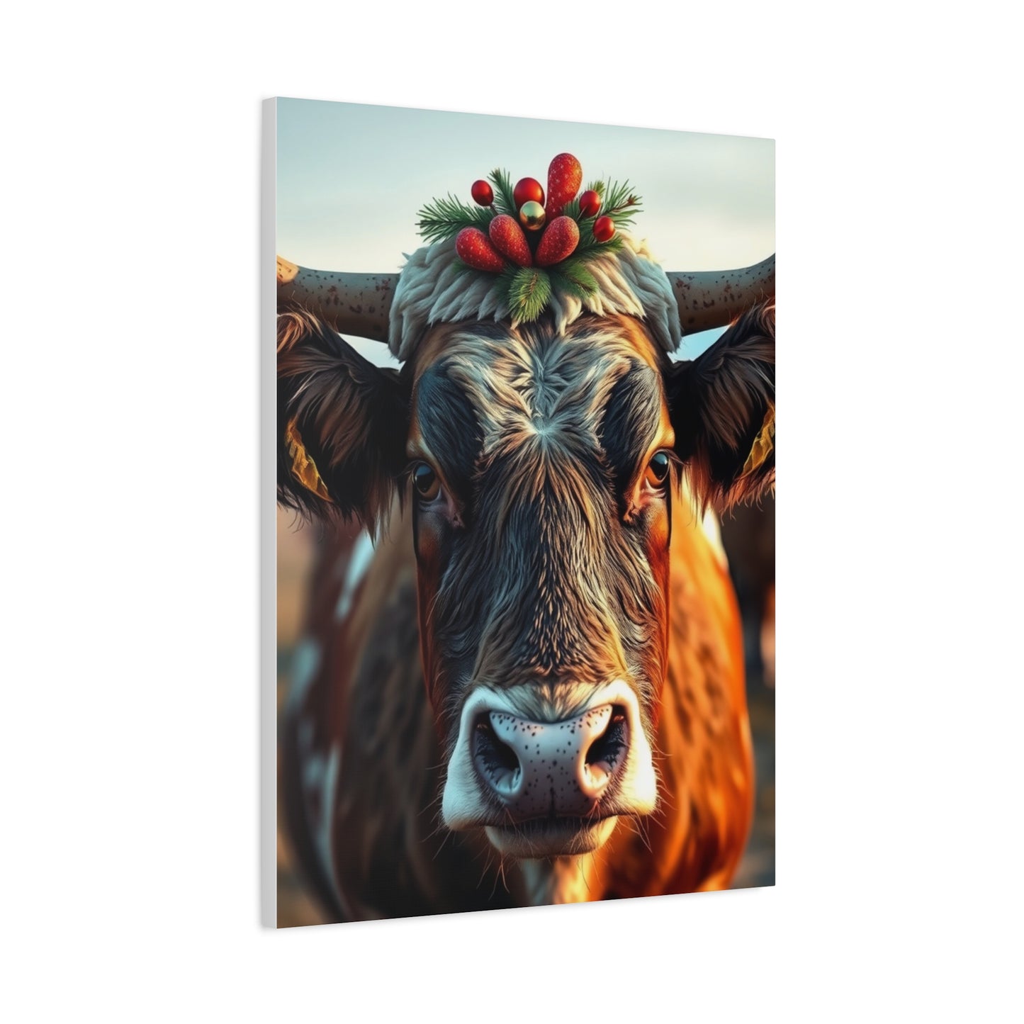 Elite Christmas Cow Art Vision Wall Art & Canvas Print