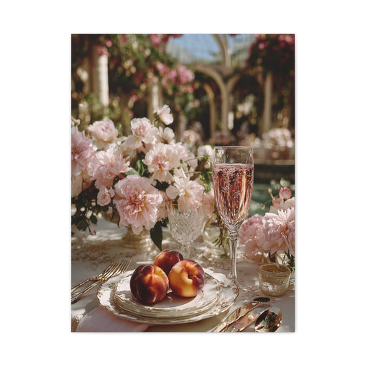 Romantic Spring Brunch Table Wall Art & Canvas Print