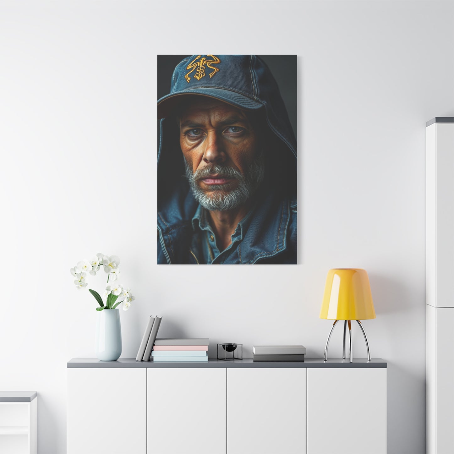 Denim and Leather Art Luxury Canvas Wall Art & Canvas Print