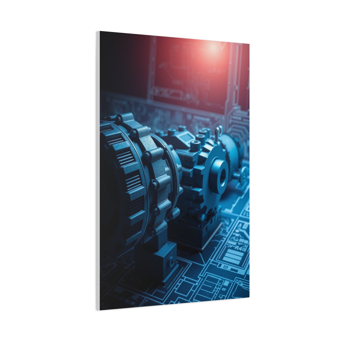 Supreme Engineering & Machinery Blueprints Art Collection Wall Art & Canvas Print