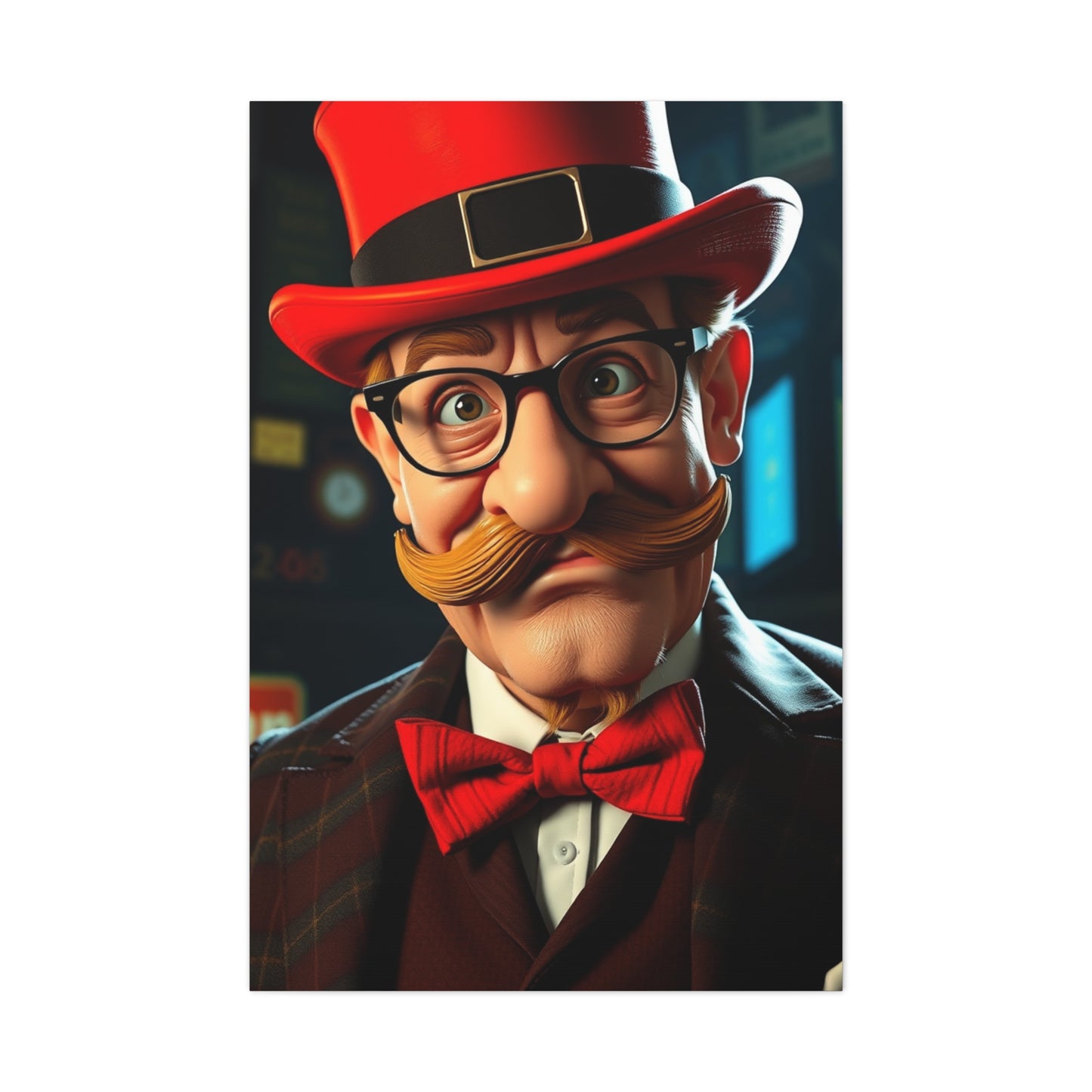 Rich Uncle Pennybags Art Refined Canvas Wall Art & Canvas Print