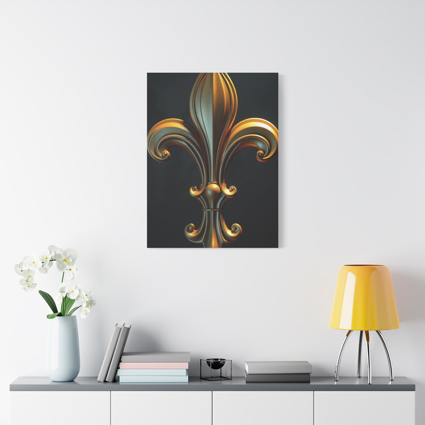Fleur-de-Lis Art Luxury Canvas Wall Art & Canvas Print