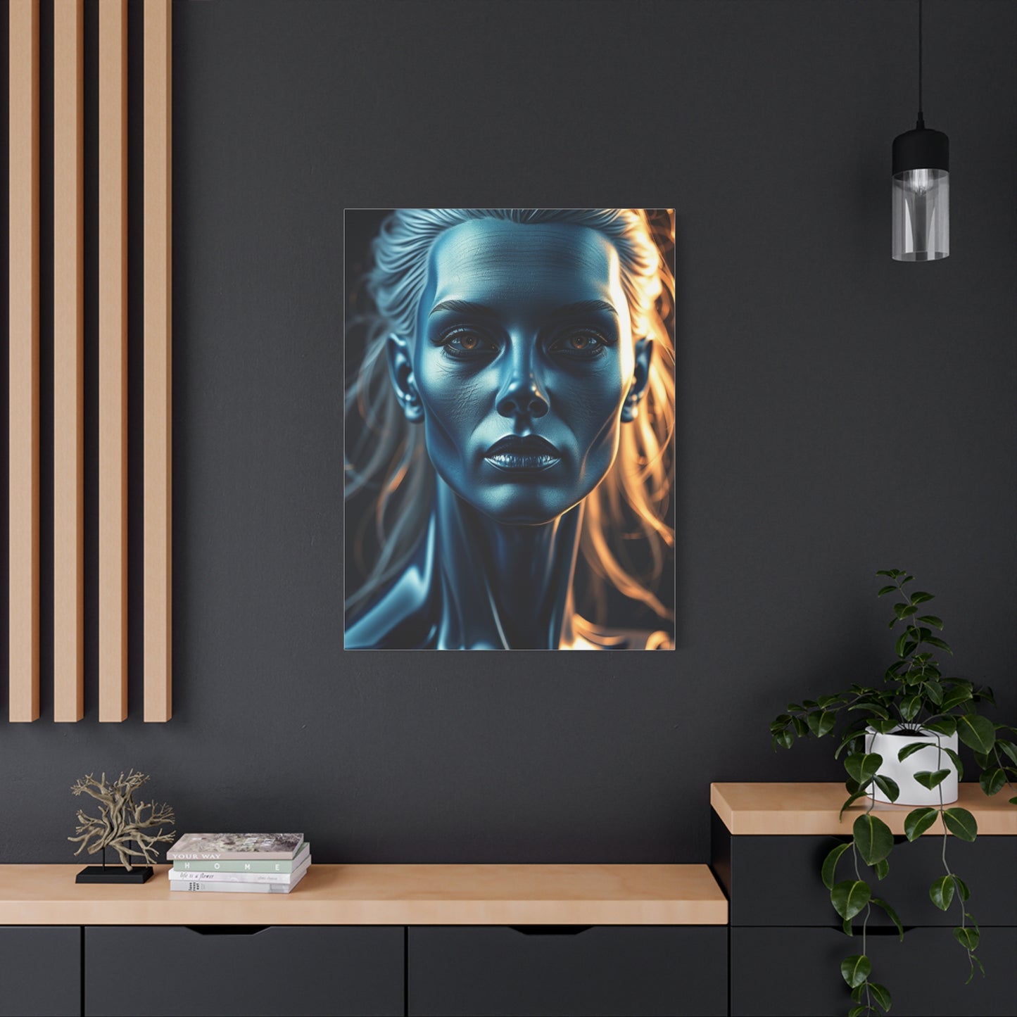Elite Blue & Gray Art Vision Wall Art & Canvas Print
