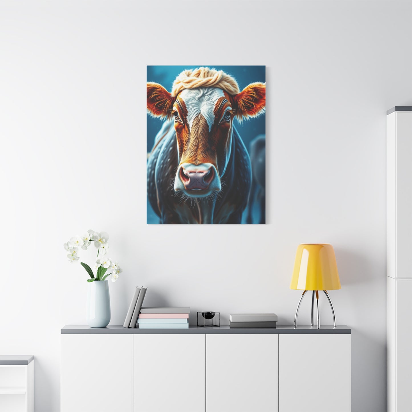 Supreme Christmas Cow Art Collection Wall Art & Canvas Print
