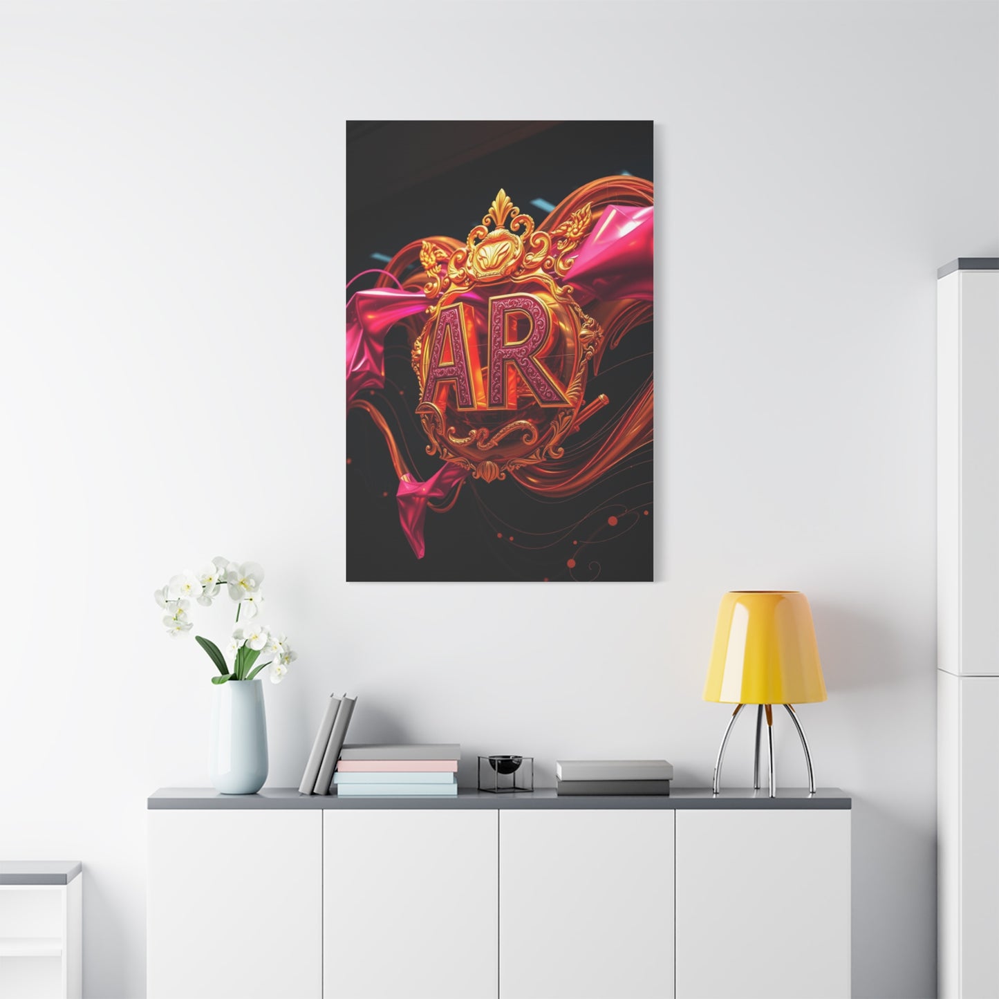 Supreme Gold & Pink Art Collection Wall Art & Canvas Print