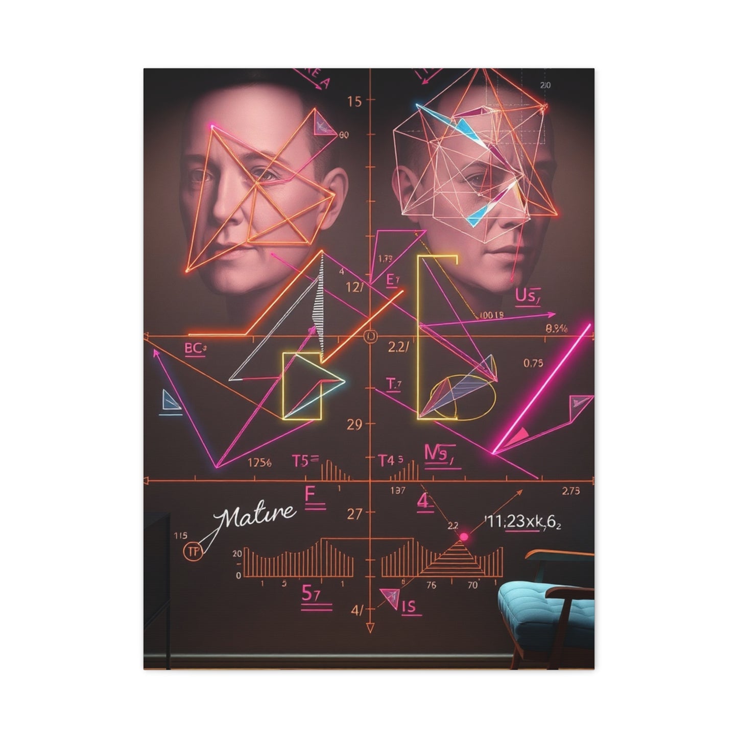 Collection Modern Math Art for Creative Spaces Art Wall Art & Canvas Print