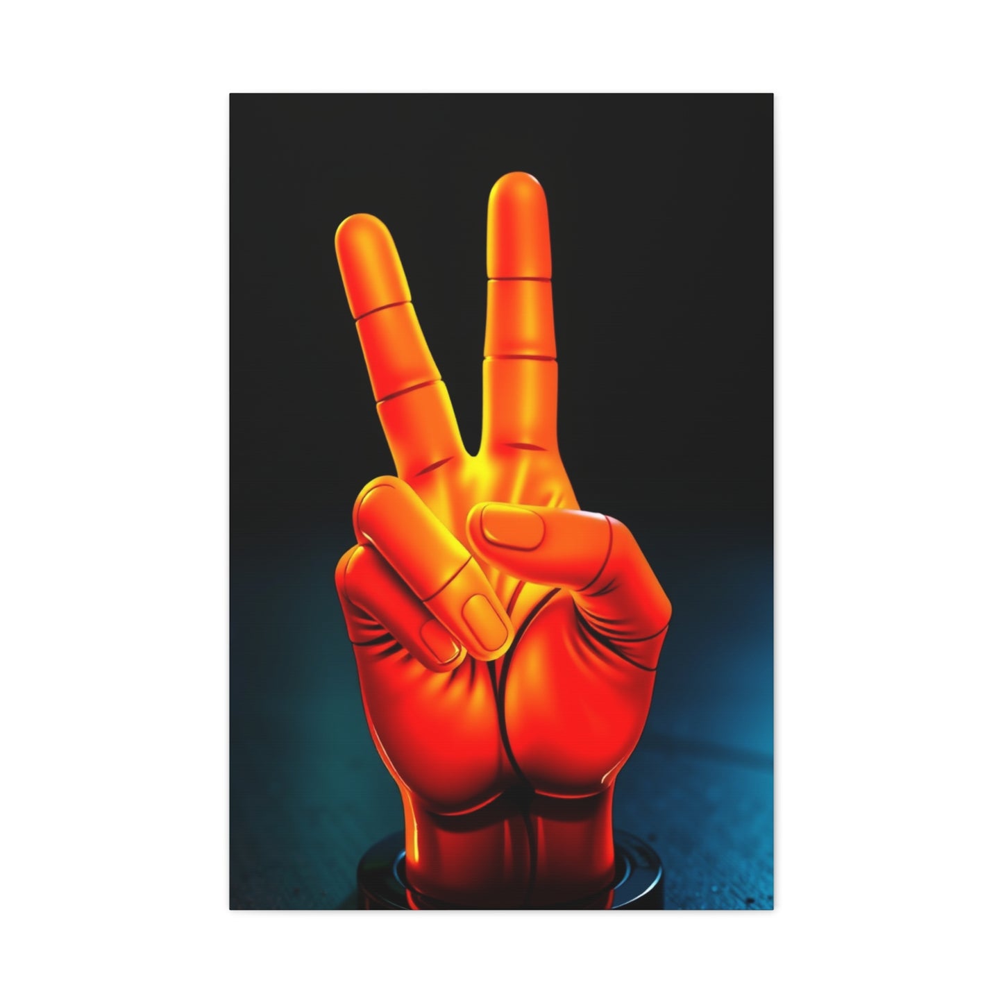 Elite Peace Sign Art Vision Wall Art & Canvas Print