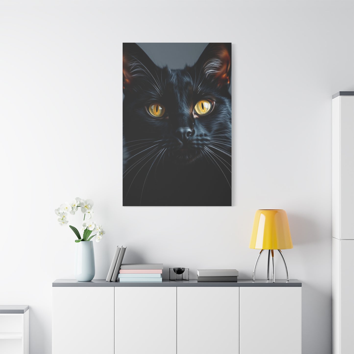Supreme Black Cat Art Collection Wall Art & Canvas Print