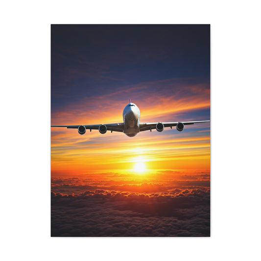 Sunset Horizon Flight Triumph Wall Art & Canvas Prints