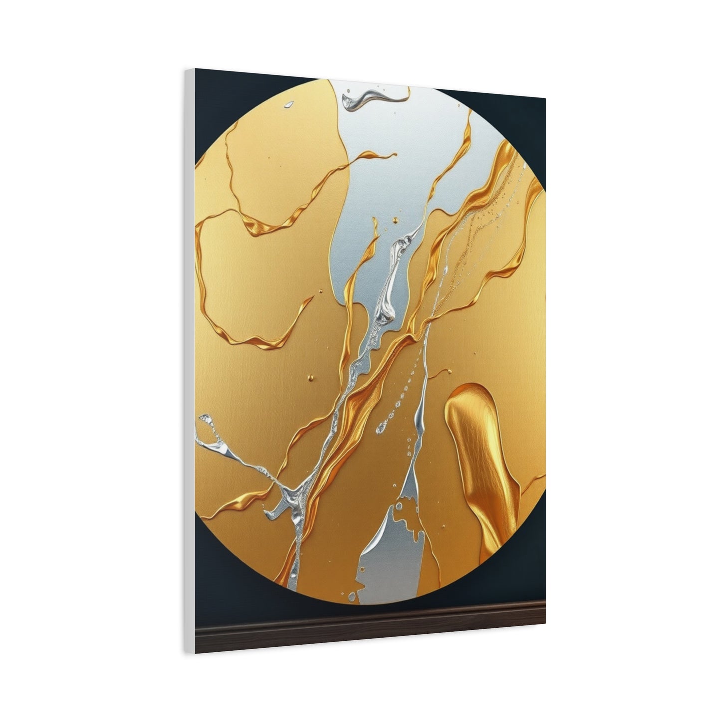 Supreme Gold & Silver Canvas Art Collection Wall Art & Canvas Print