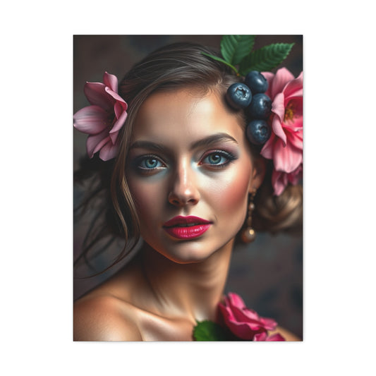 Supreme Blush and Blueberry Art Collection Wall Art & Canvas Print