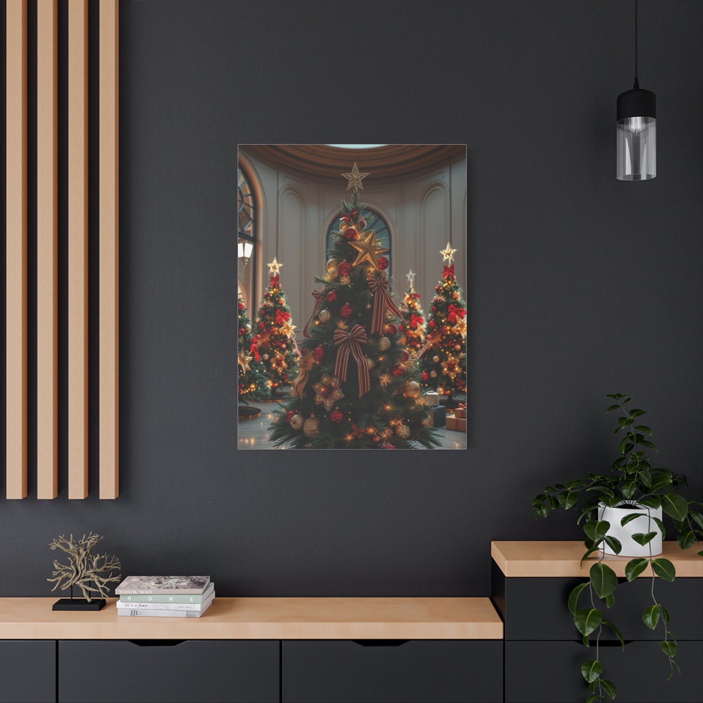 Supreme Christmas Trees & Wreath Art Collection Wall Art & Canvas Print