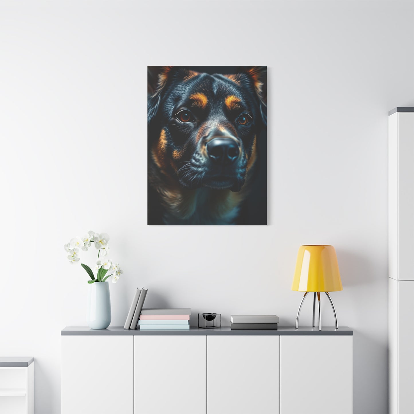 Masterpiece Black and Tan Art Vision Wall Art & Canvas Print