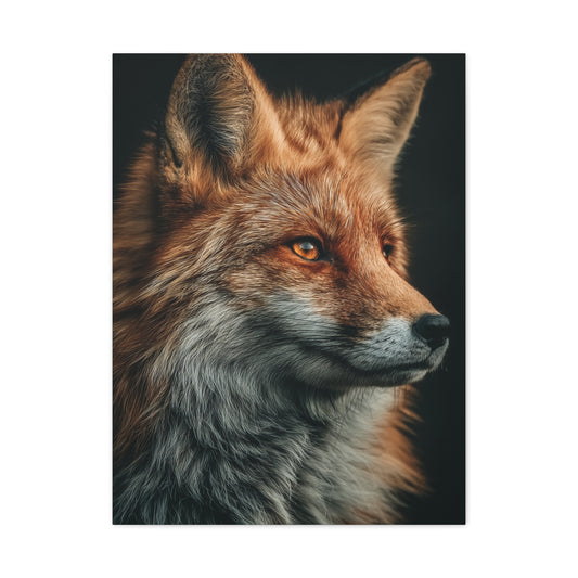 Majestic Red Fox Portrait Wall Art & Canvas Print