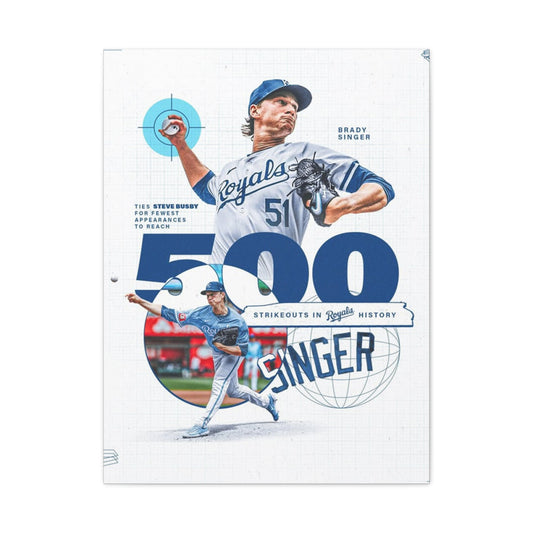 Brady Singer Poster Wall Art & Canvas Prints