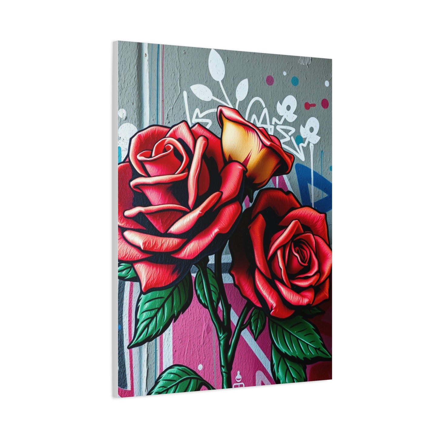Graffiti Rose Opus Wall Art & Canvas Print