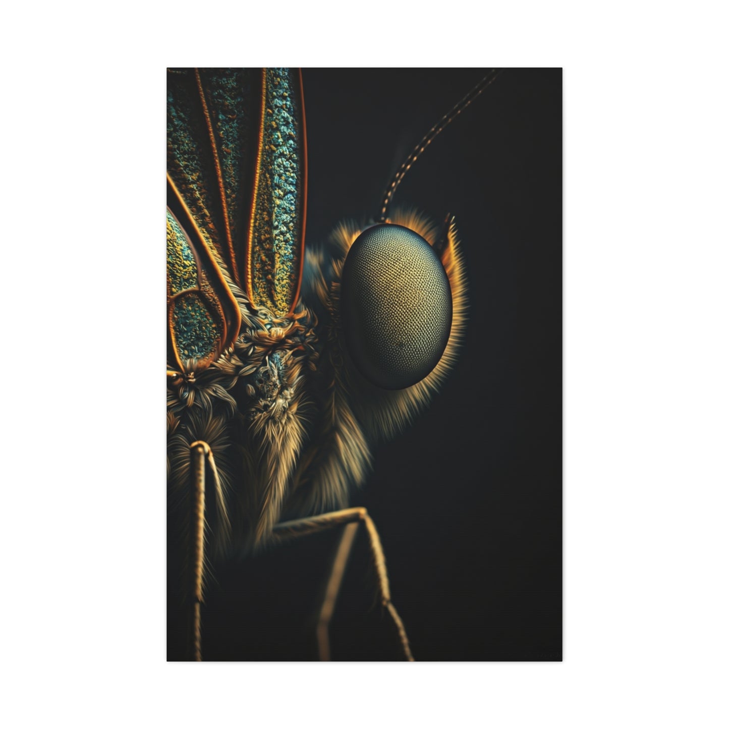 Butterfly Micro Detail Scientific Portrait Wall Art & Canvas Prints