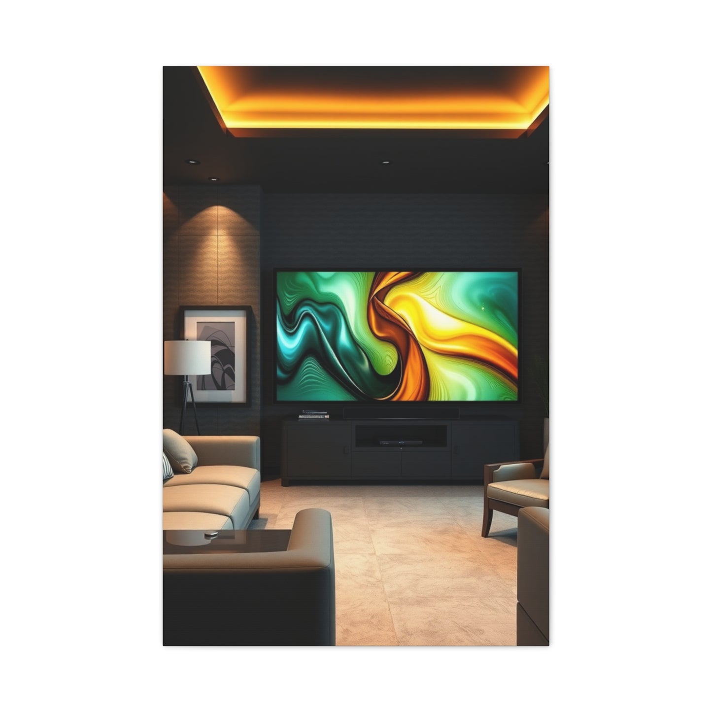 Masterpiece Home Theatre Decor Art Vision Wall Art & Canvas Print