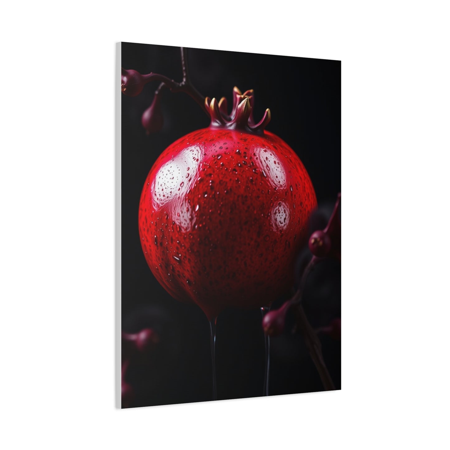 Pomegranate Noir Wall Art Luxury Canvas Wall Art & Canvas Print