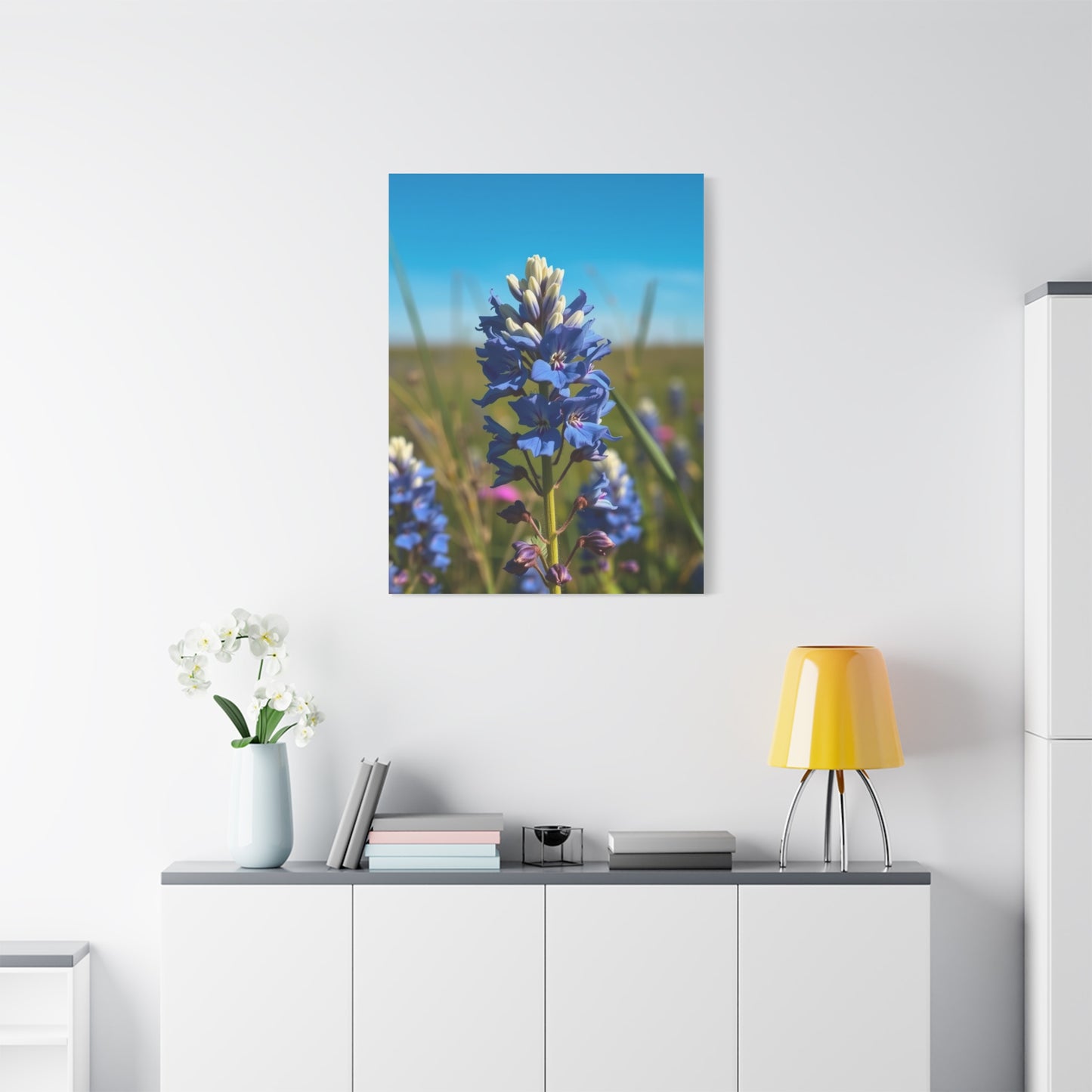 Bluebonnet Flower Art Supreme Gallery Wall Art & Canvas Print