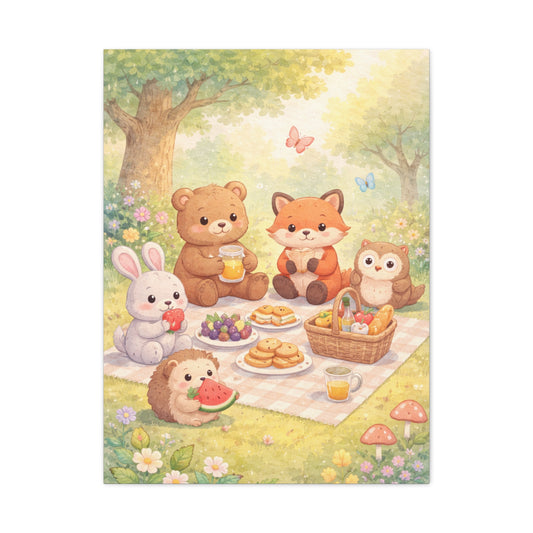 Magical Forest Picnic Wall Art & Canvas Print