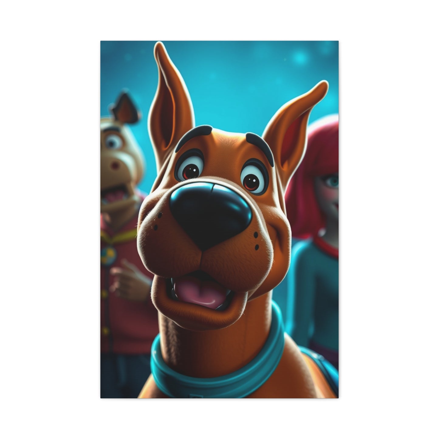 Scooby-Doo (TV Series) Characters Art Luxury Canvas Wall Art & Canvas Print