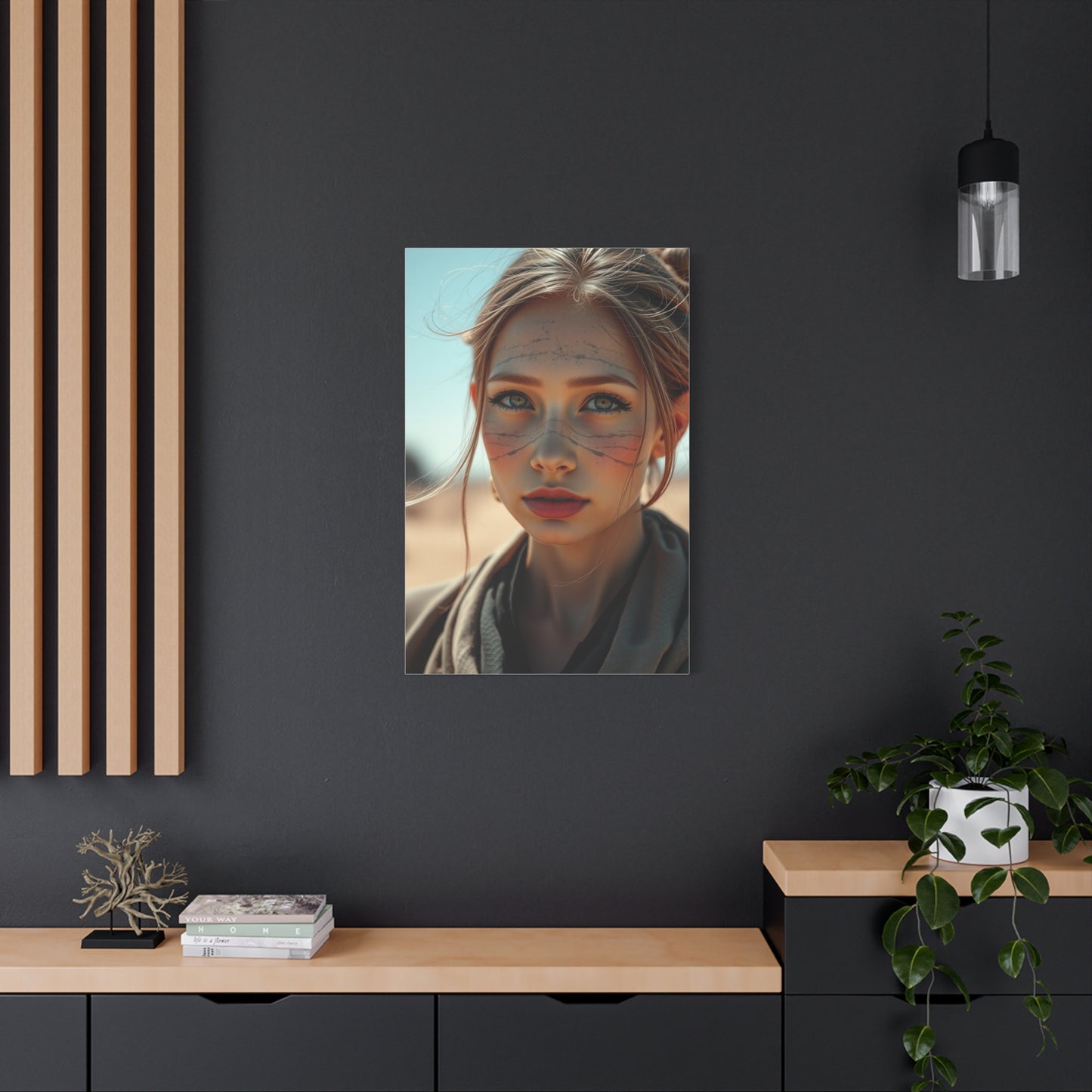 Supreme Black & Beige Art Collection Wall Art & Canvas Print