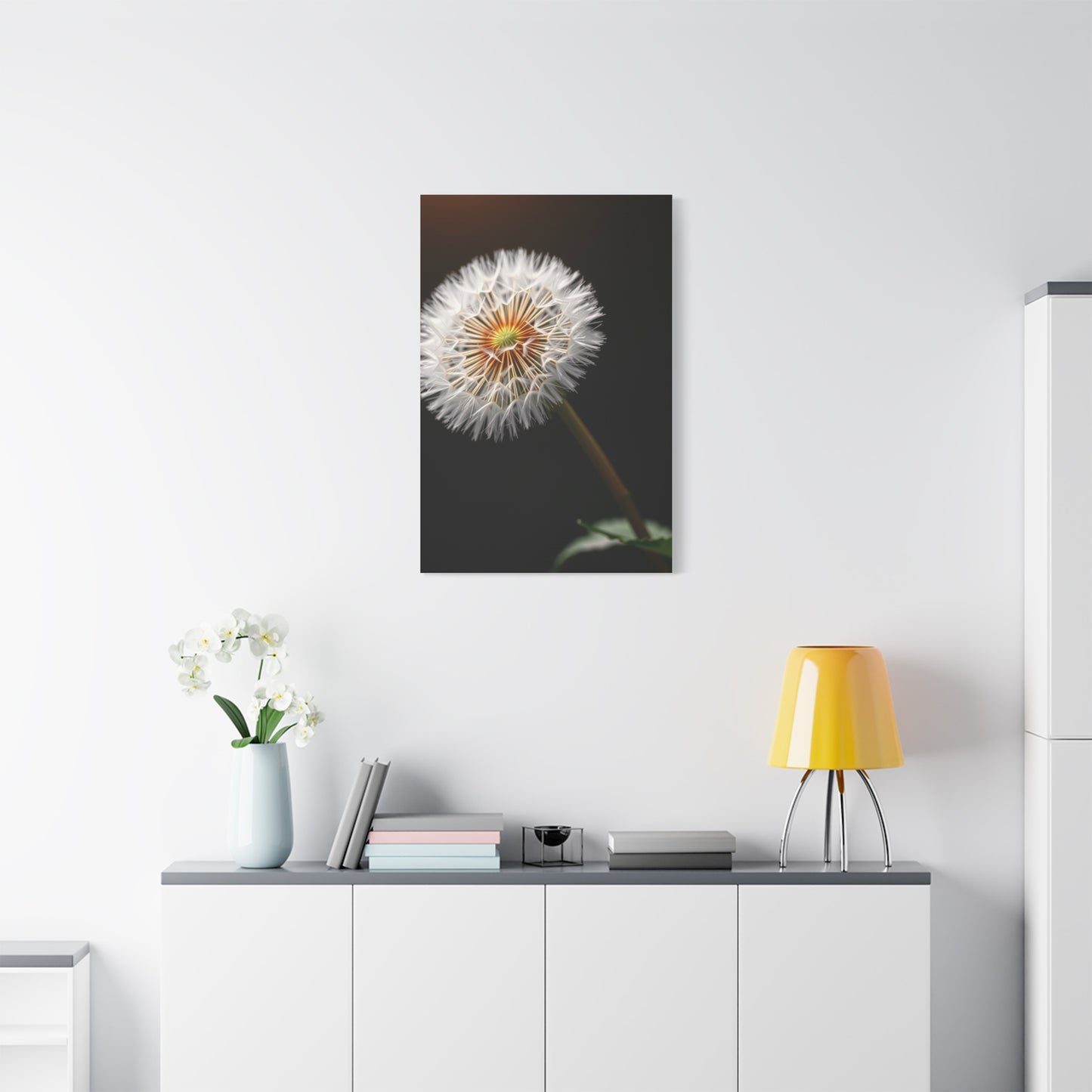 Dandelion Flower Art Refined Canvas Wall Art & Canvas Print