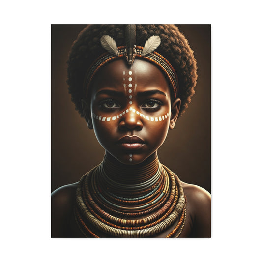 Golden Spirit Child Portrait Wall Art & Canvas Prints