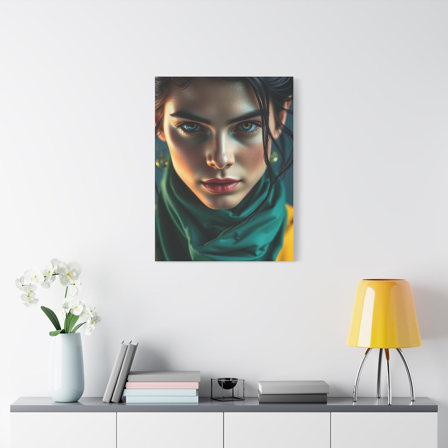 Vision Blue & Green Art Art Wall Art & Canvas Print