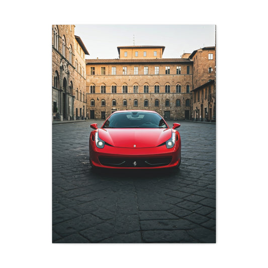 Ferrari 458 Italia Florence Piazza Wall Art & Canvas Prints