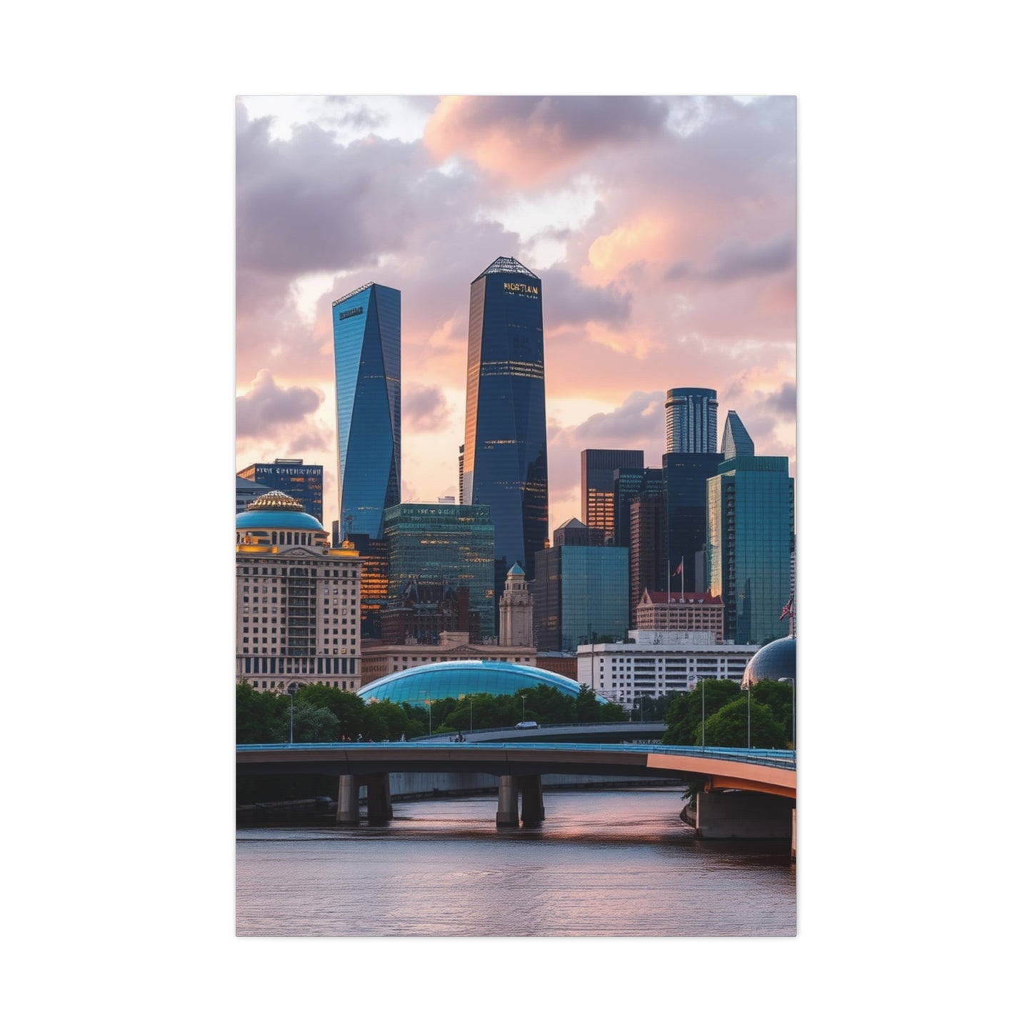 Elite Houston Skylines Art Vision Wall Art & Canvas Print
