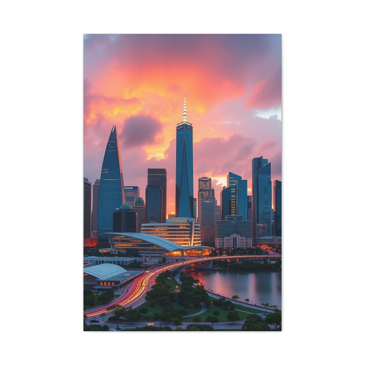 Supreme Houston Skylines Art Collection Wall Art & Canvas Print