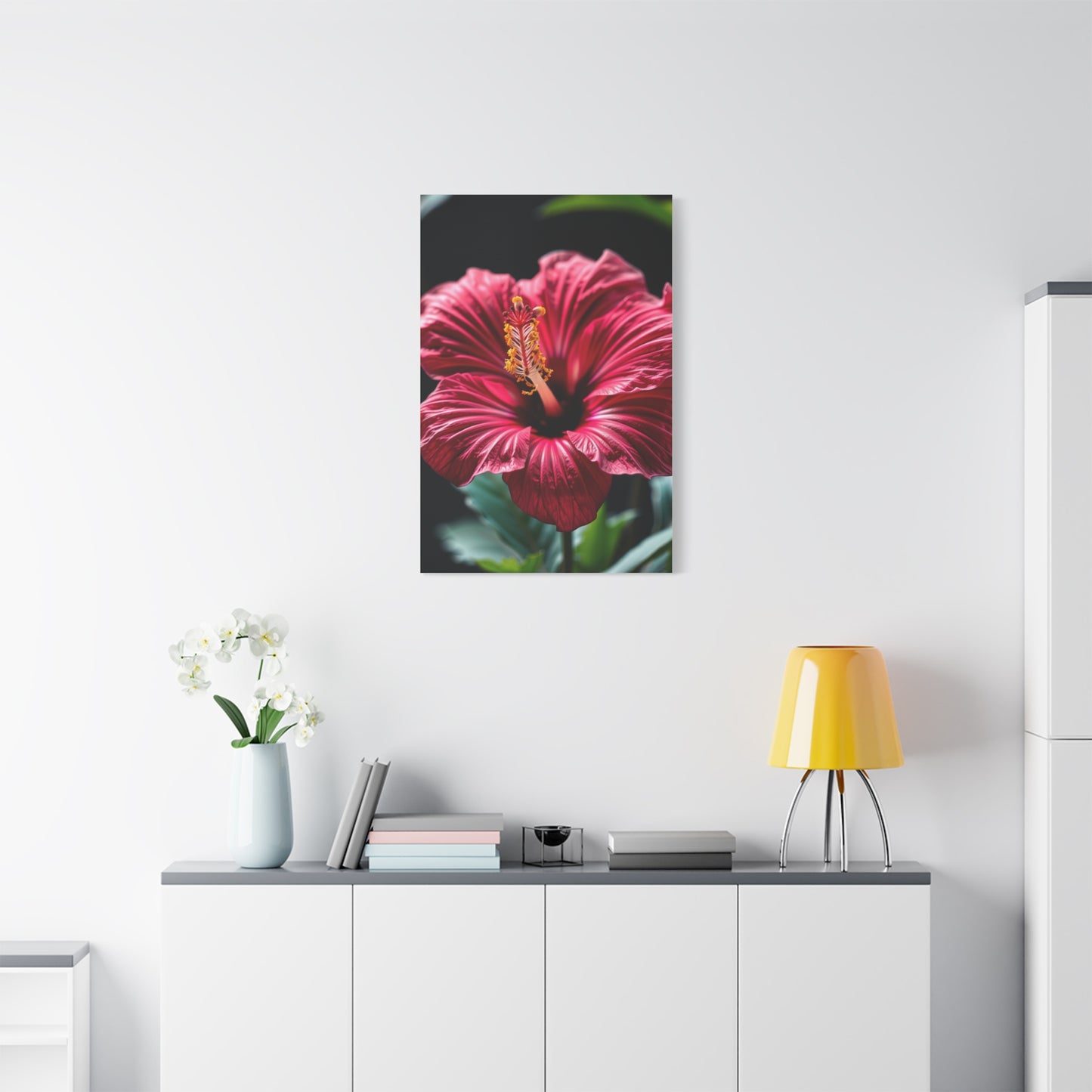 Hibiscus Flower Art Refined Canvas Wall Art & Canvas Print