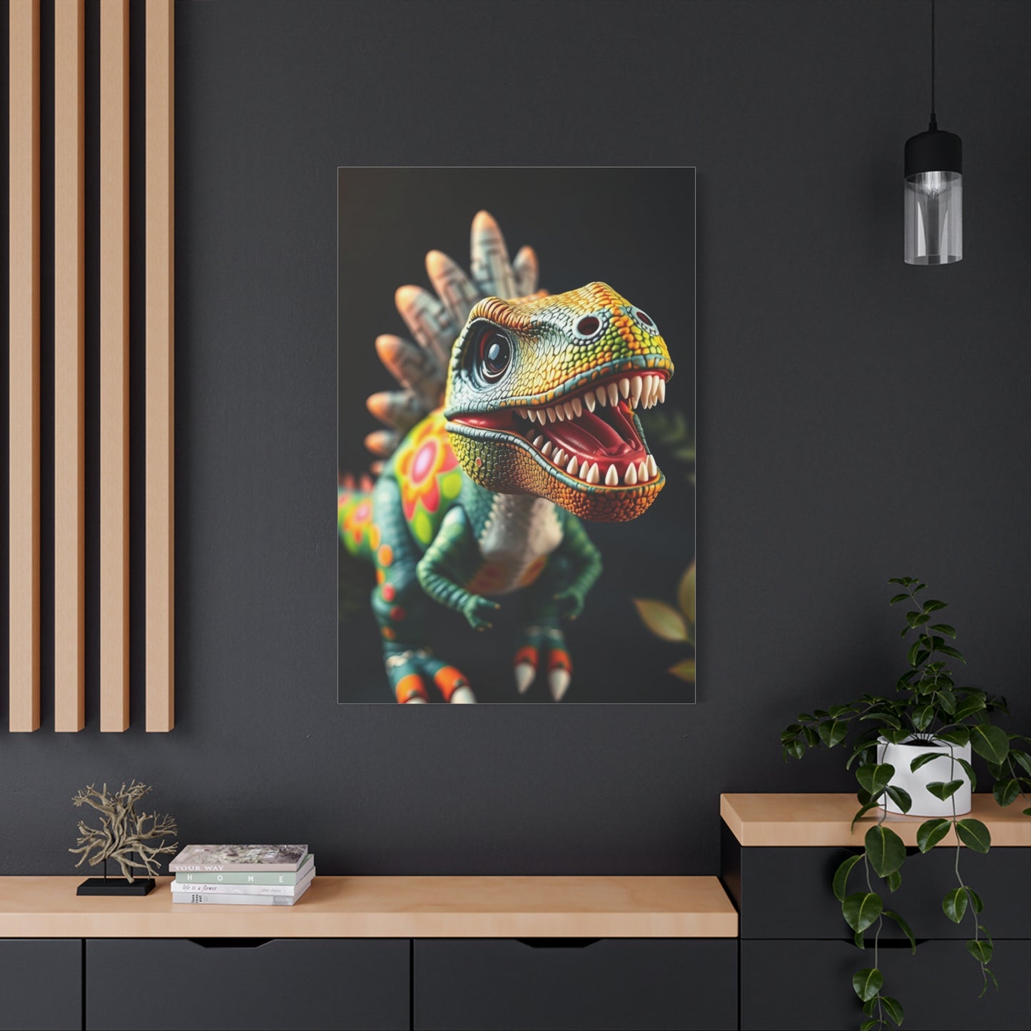 Kid’s Dinosaur Art Refined Canvas Wall Art & Canvas Print