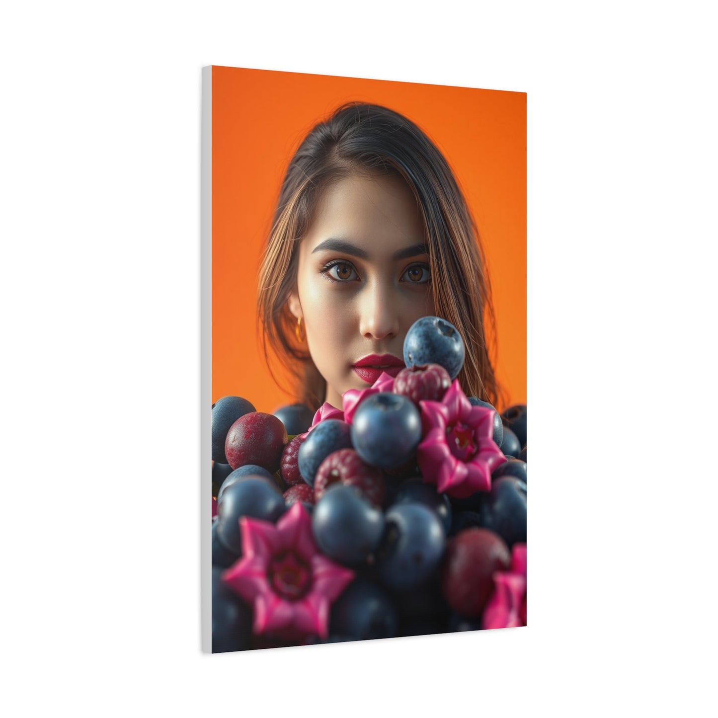 Vision Blush and Blueberry Art Art Wall Art & Canvas Print